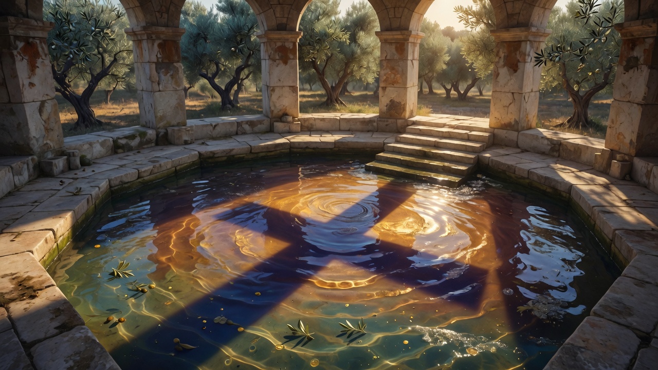 Leeres Baptisterium, Flusslicht